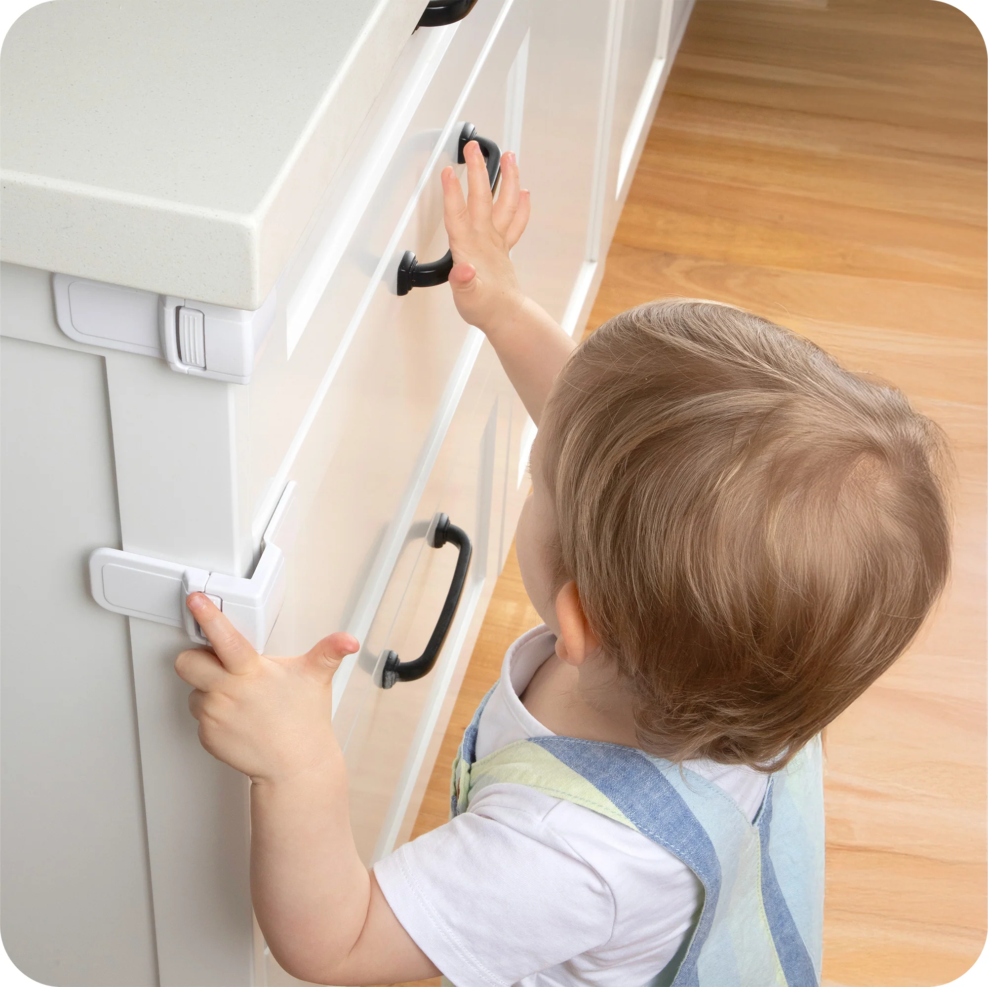 Adhesive Corner Drawer Locks - Image 11