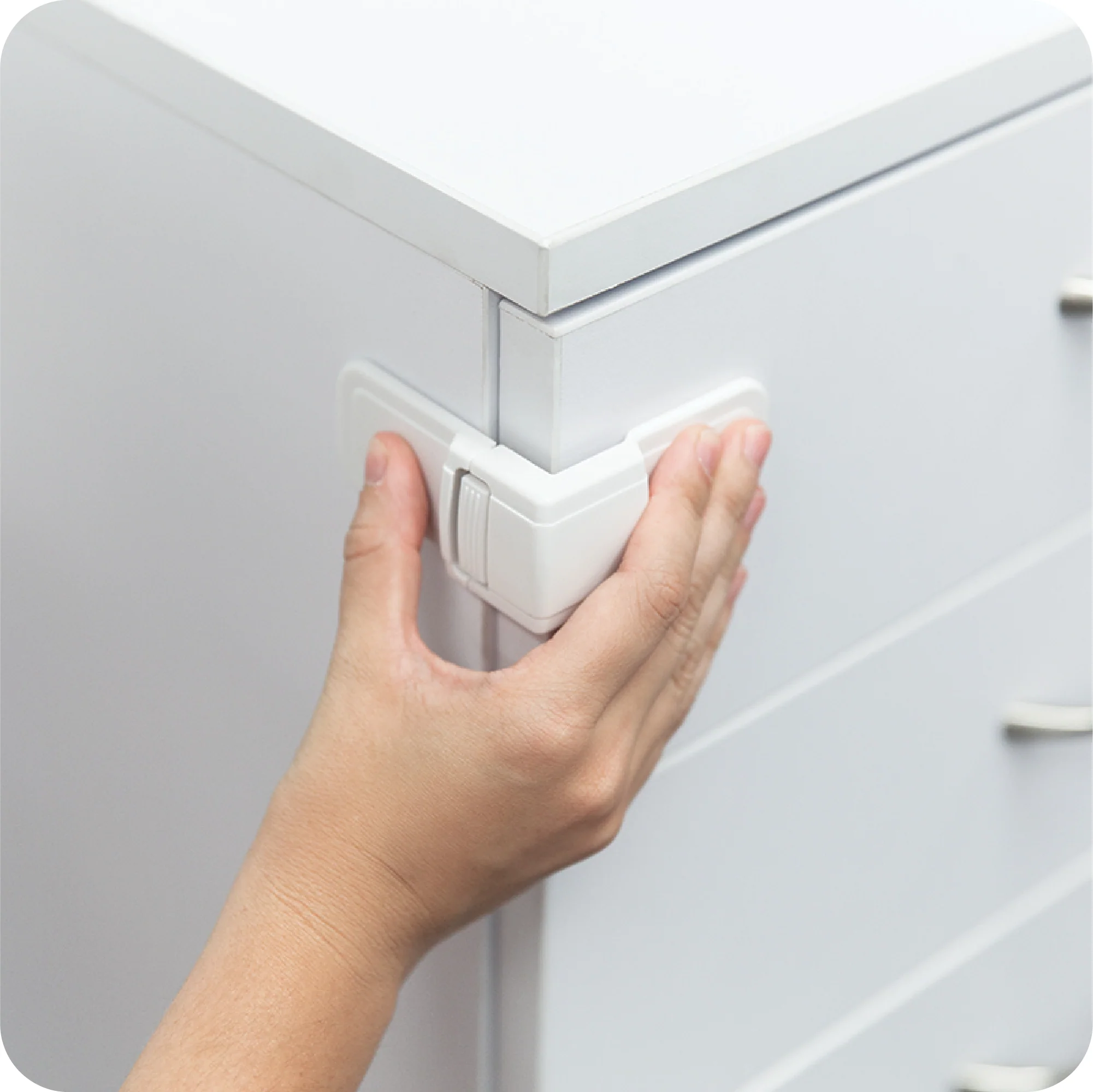 Adhesive Corner Drawer Locks - Image 13