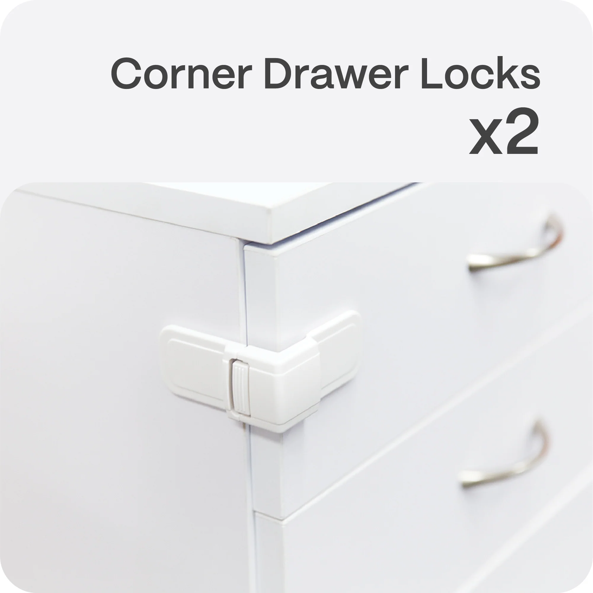 Adhesive Corner Drawer Locks - Image 9