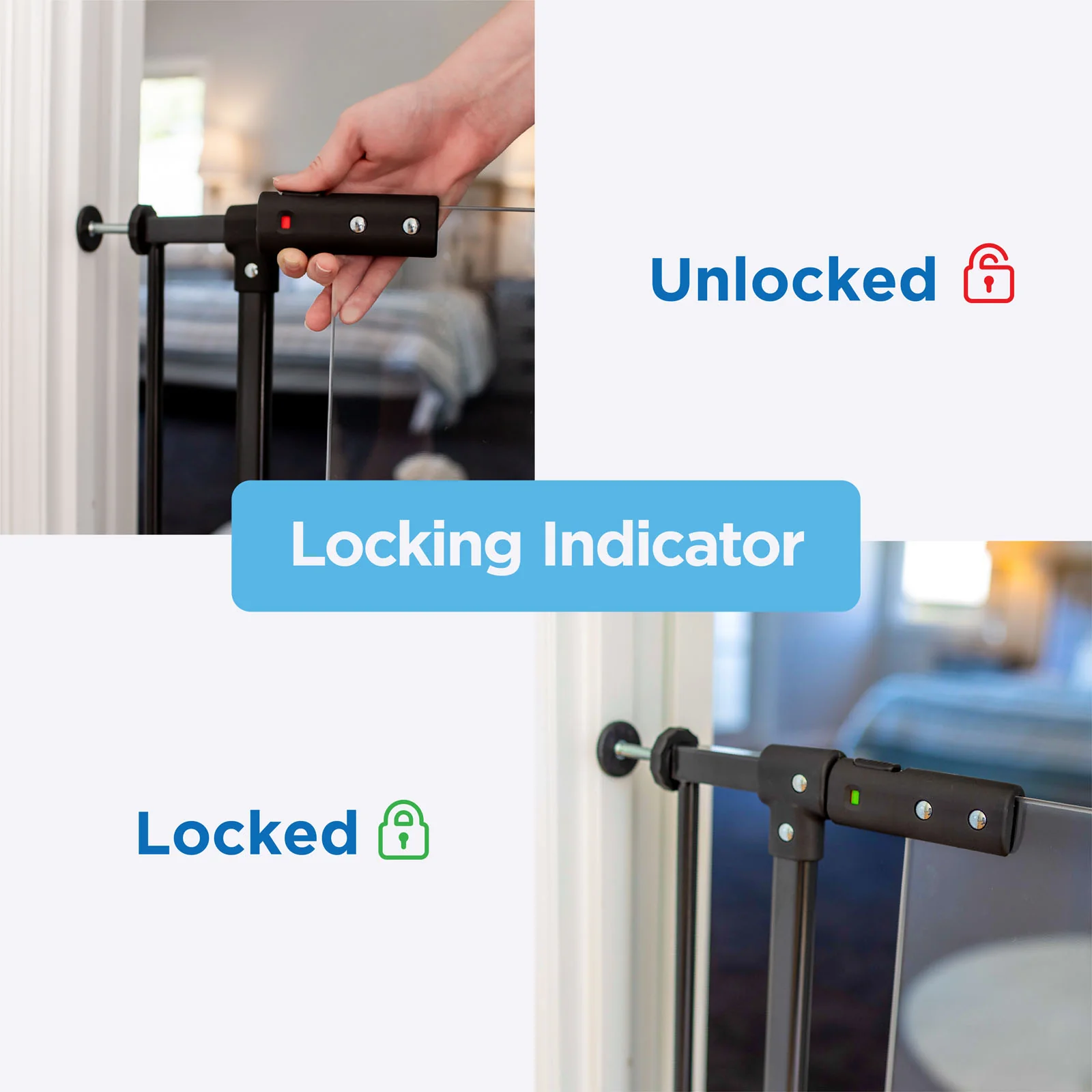 Clear Ultimate Safety Gate | 0.82m W x 0.76m H - Image 7