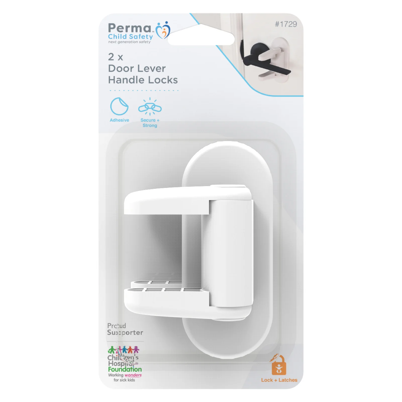 Adhesive Door Lever Handle Lock - Image 3