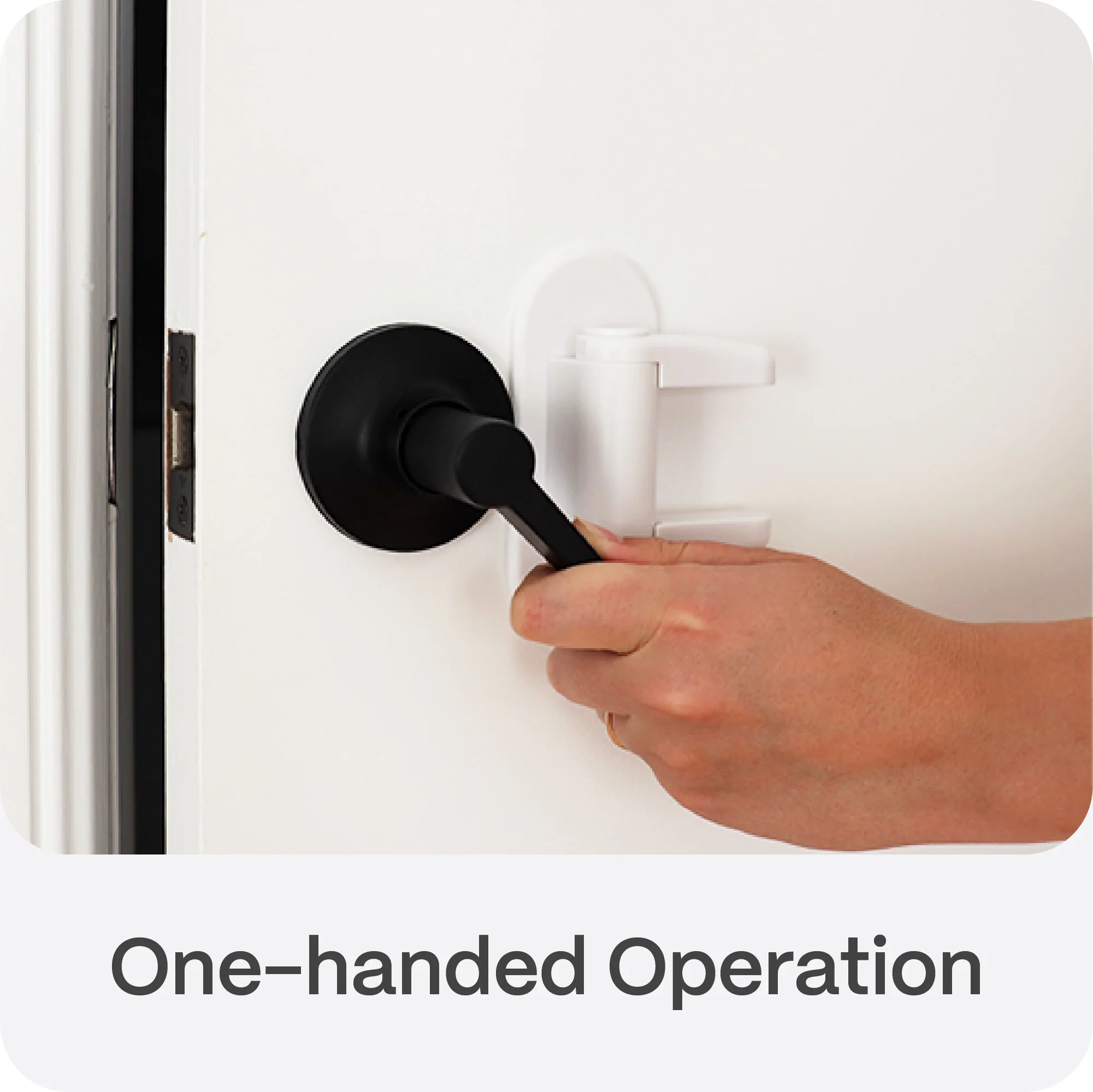 Adhesive Door Lever Handle Lock - Image 4