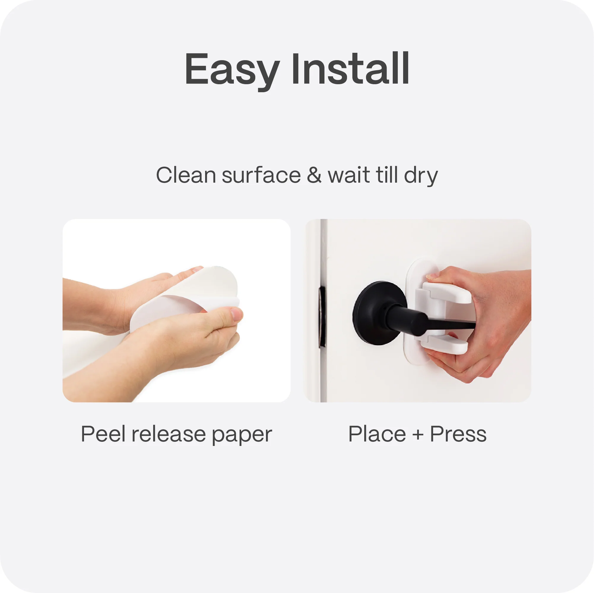 Adhesive Door Lever Handle Lock - Image 5