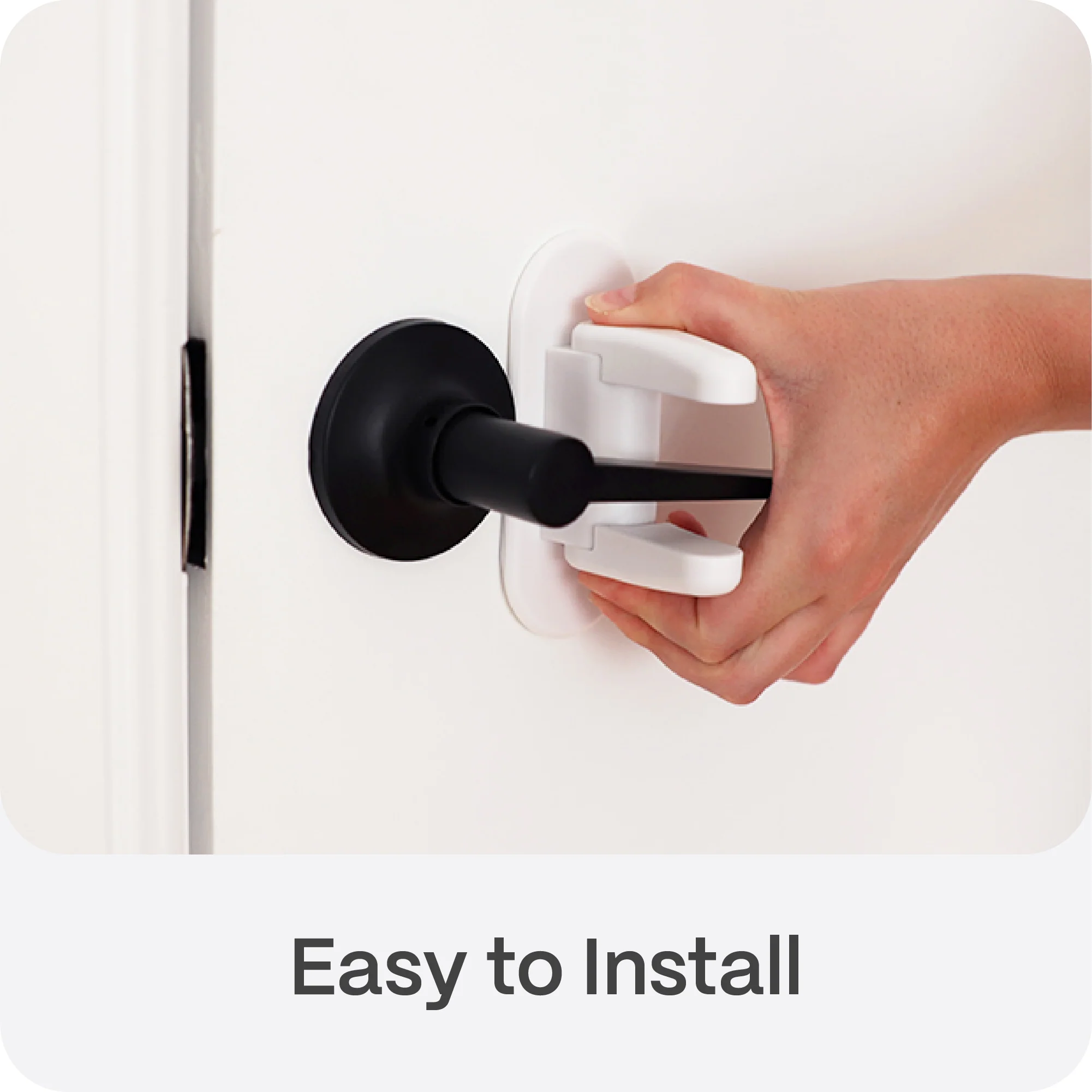 Adhesive Door Lever Handle Lock - Image 7