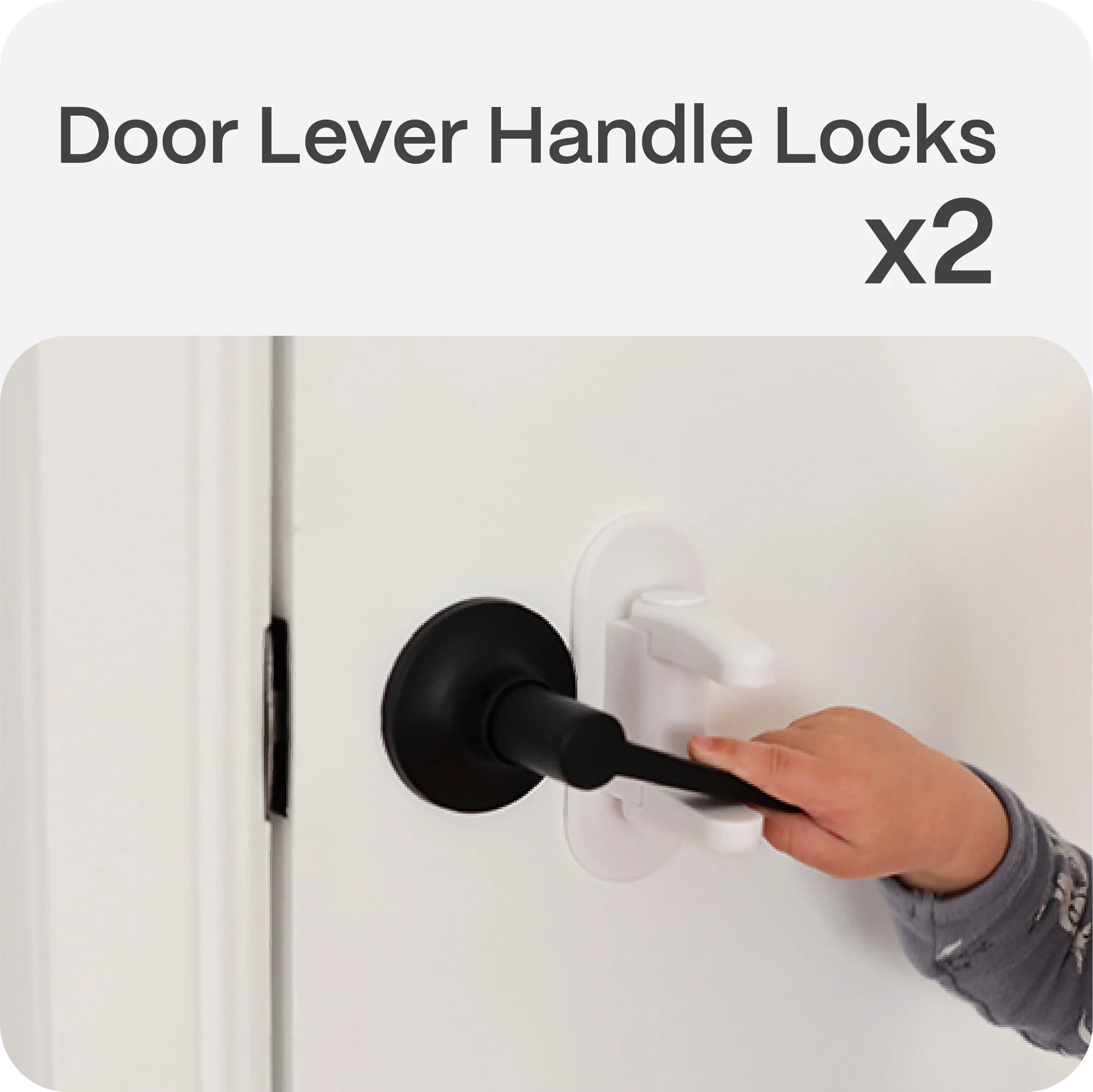 Adhesive Door Lever Handle Lock - Image 8