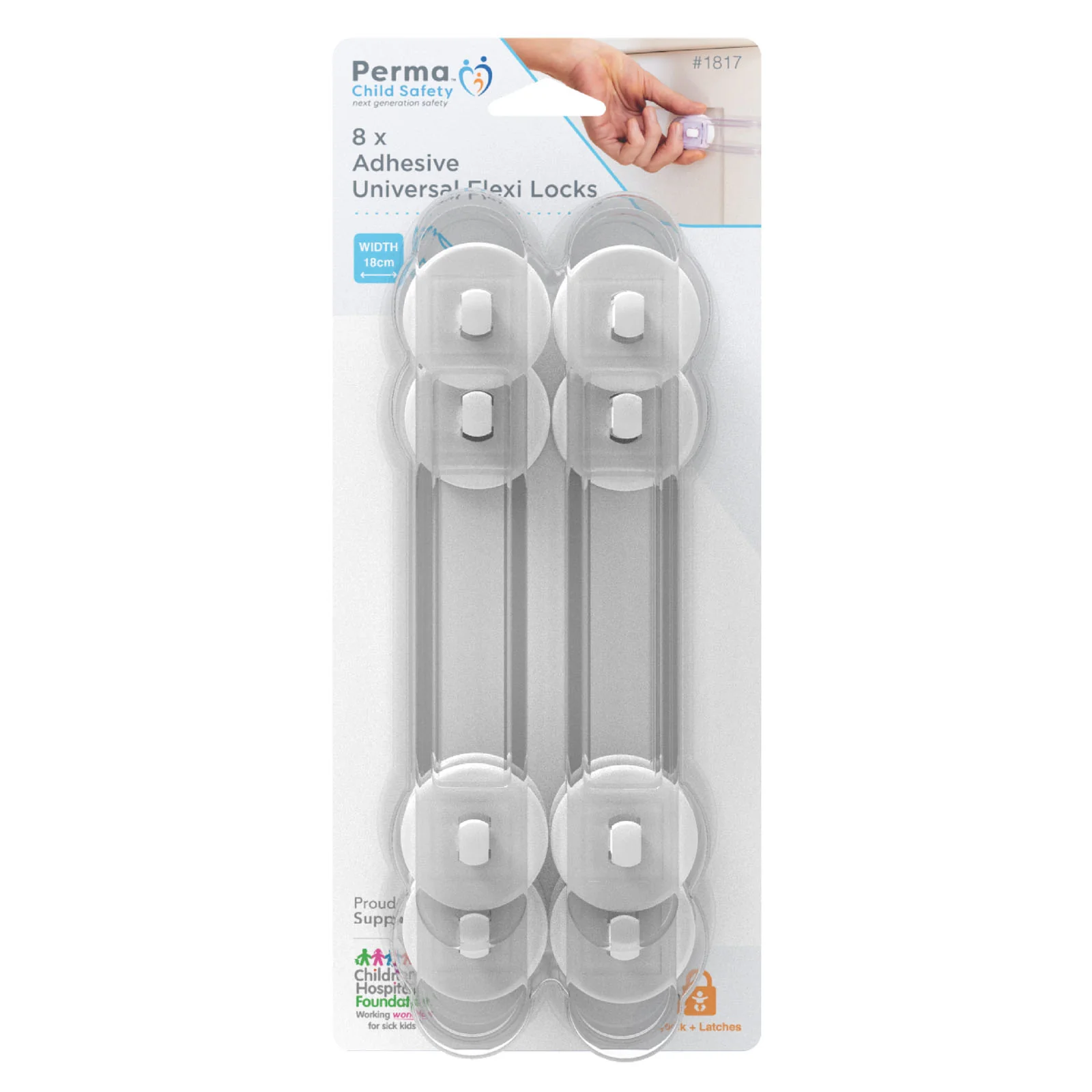 23cm Adhesive Universal Flexi Locks - Image 3