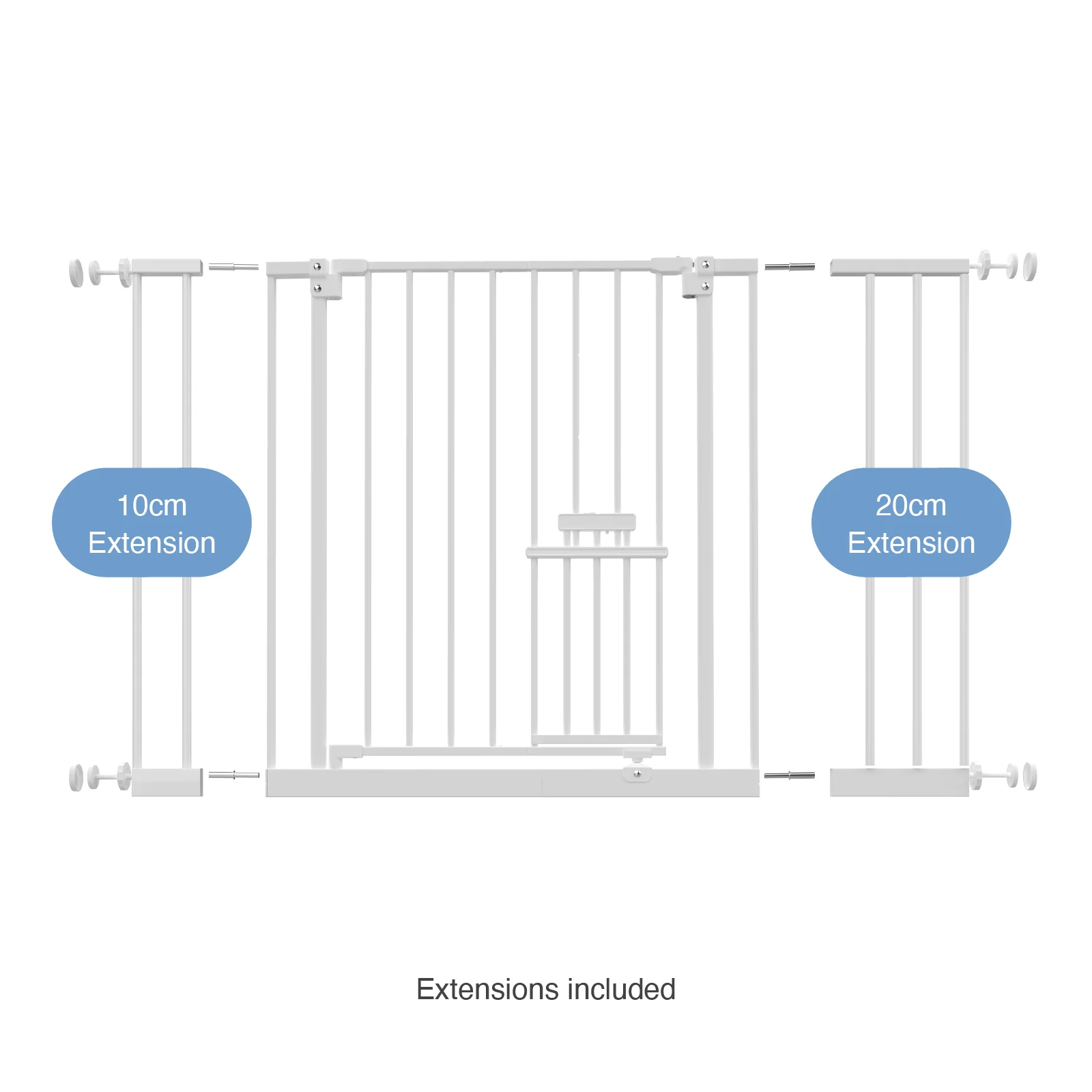 Easy Fit Pet Gate | Extra Wide | 1.12m W x 0.76m H - Image 7