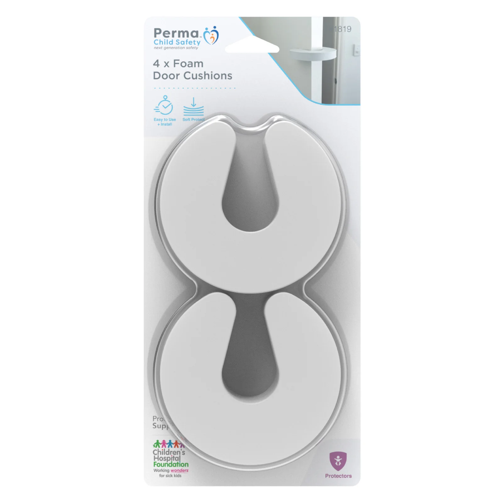 Clip-on Foam Door Cushions - Image 3